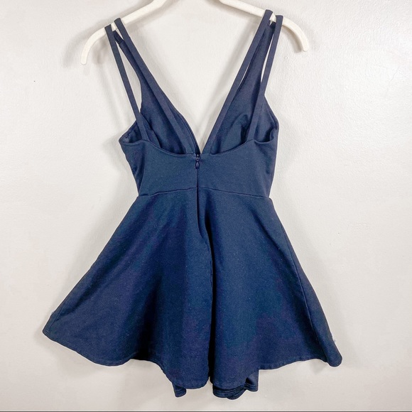 Lulu’s Black Fit n Flare Skater Mini Dress Medium - Picture 7 of 11